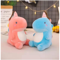 Dinosaurio con Gorro de Cumpleaños