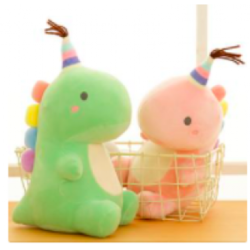 Dinosaurio con Gorro de Fiesta