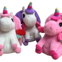 Mochila de Unicornio con Cuerno de Colores