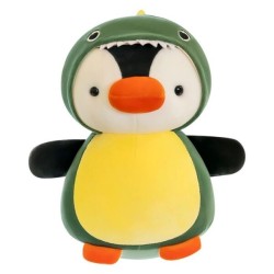 Pingüino con Disfraz de Dino